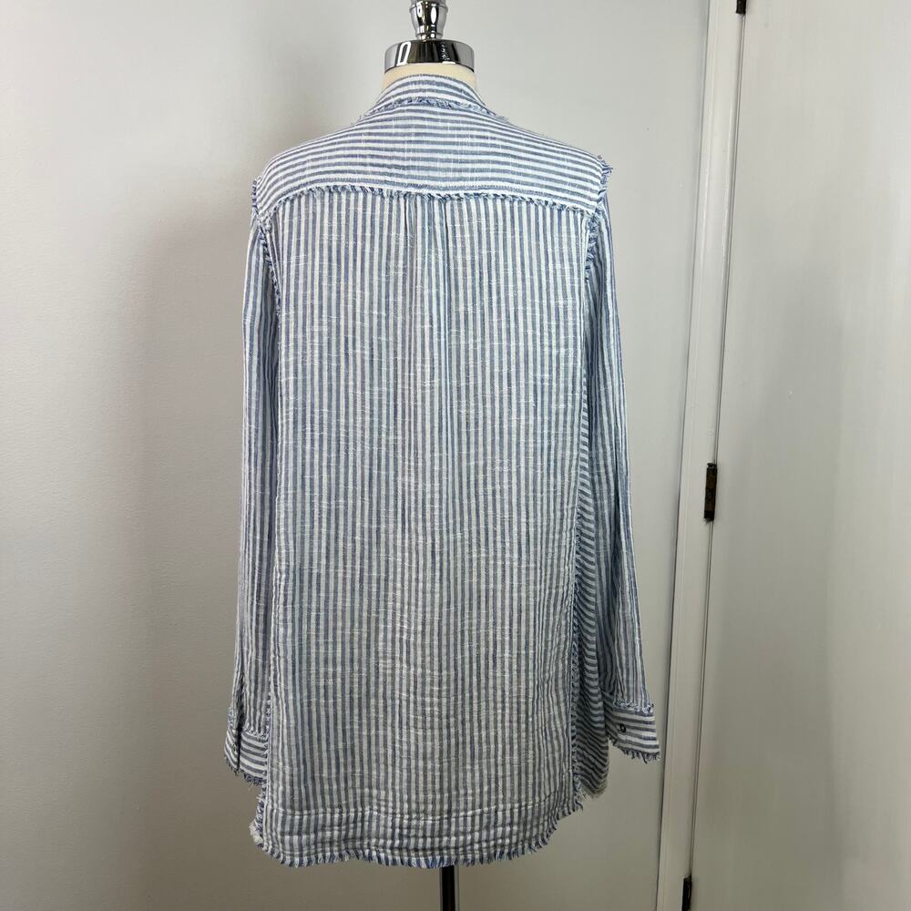 Sundance NWT Women's Trouvaille Tunic Boho Top Striped Coastal Coverup Size XL - Picture 8 of 16